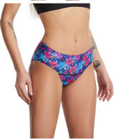 Ropa Interior de Cintura Alta de Seda de Hielo Transpirable Bikini de 4 Capas a Prueba de Fugas para Mujeres Ropa Interior de Menstrual - details 7