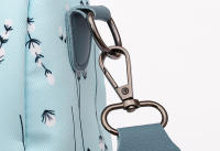 Mochila con estampado Floral para mujer, bolsa de viaje informal, con bola de pelo, de gran capacidad, nueva - details 16