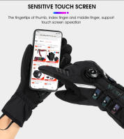 WEST BIKING-Guantes Térmicos de invierno para ciclismo, manoplas reflectantes para pantalla táctil, resistentes al agua, para ciclismo, moto y esquí - details 10