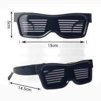 Gafas mágicas LED con Bluetooth para fiesta, gafas luminosas con Control por aplicación, carga USB, edición DIY, Flash rápido multilingüe LED - details 6