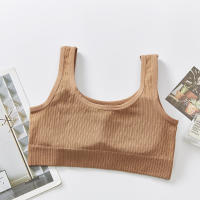 Top de Deportiva de Algodón para Mujer Sexy Lencería de Color Sólido Cómoda Ropa Exterior - details 18