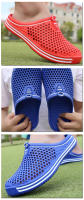 New Brand Hole Shoes Men Gray Garden Casual Rubber Clogs For Men Male Slippers Summer Slides Swimming Jelly Shoes Men Slippers - details 8