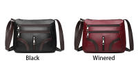 Bolso de hombro de cuero PU para mujer, bandolera versátil, Retro, Simple, informal, regalo para madre de mediana edad - details 3