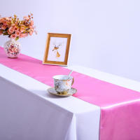Mantel de Satén de Lujo para Bodas y Eventos 10PCS Decoración de Mesa de Boda para Casa Lienzo de Mesa de Dinner Hecho en China Material de Poliéster - details 8