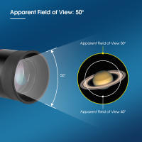 Ojo de telescopio SVBONY 1.25'' Super Plossl FMC 8/15/25/30mm 50° para observación planetaria marca Svbony - details 5