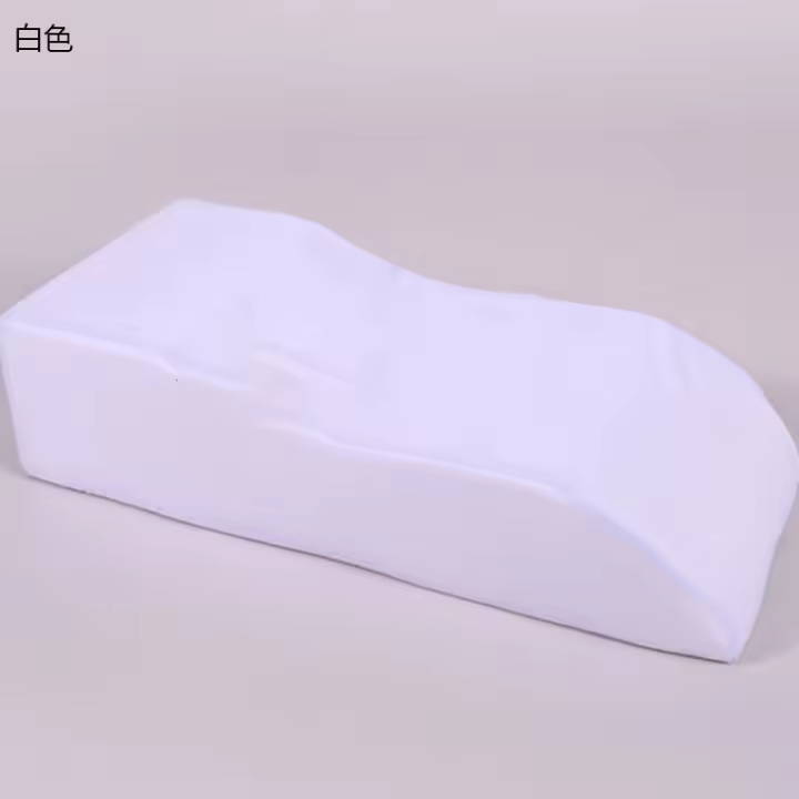 Cojín de Masaje Portátil para Viajes y Uso Diario de NUBECOM en Forma de S con Apoyo para Pies y Cuerpo de Poliéster y Algodón Azul y Blanco - 1