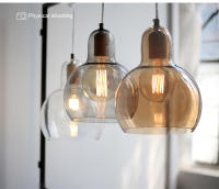 Lámpara colgante de cristal para decoración del hogar, luz LED moderna nórdica E27 para comedor/sala de estar, restaurante, cocina - details 2