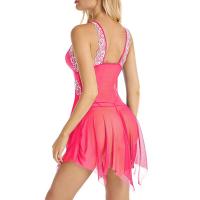 Lencería Sexy para mujer, picardías con cierre frontal, encaje con cuello en V, ropa de dormir de malla, lencería para mujer, ropa de dormir, lencería porno - details 46
