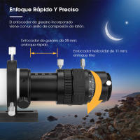 SVBONY-telescopio FMC de 50mm visor de guía con enfoque helicoidal Dual SV198 - details 1