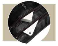 Bolso de hombro de cuero PU para mujer, bandolera versátil, Retro, Simple, informal, regalo para madre de mediana edad - details 22