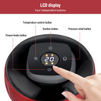 Masajeador eléctrico de terapia de ventosas,12 velocidades,calentamiento, respiración,masaje recargable,cuerpo,Guasha,Baguan - details 5