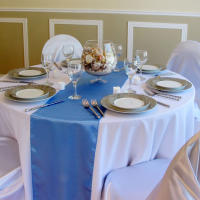 Mantel de Satén de Lujo para Bodas y Eventos 10PCS Decoración de Mesa de Boda para Casa Lienzo de Mesa de Dinner Hecho en China Material de Poliéster - details 3