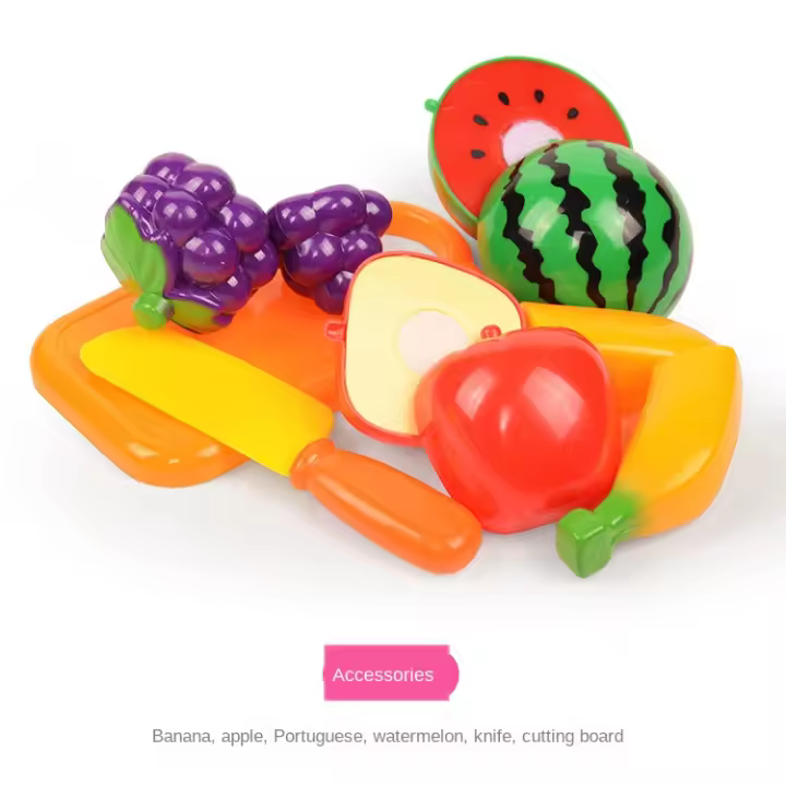 Juego de cocina divertido para niños y niñas, Set de 6/10/13/24 piezas para cortar frutas y verduras, casa de juegos de comida, rompecabezas, juguetes educativos para niños y niñas, regalos de navidad - 1