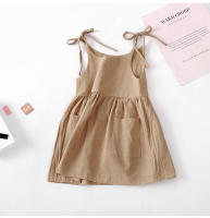 Vestido de algodón sin mangas para niñas pequeñas, ropa de verano de moda - details 4