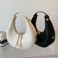 Bolso de Mujer de Lujo en Forma de Media Luna de Cuero PU Bolso de Hombro de Color Sólido Bolso Pequeño de Dumpling Diseño de Bolso de Axila - details 28