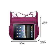 Bolso de hombro de nailon para mujer, bandolera impermeable con múltiples bolsillos, de gran capacidad, Oxford, de viaje - details 25