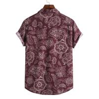 Camisa floral holgada y holgada informal para vacaciones en la playa de Hawaii - details 39