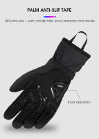 WEST BIKING-Guantes Térmicos de invierno para ciclismo, manoplas reflectantes para pantalla táctil, resistentes al agua, para ciclismo, moto y esquí - details 7