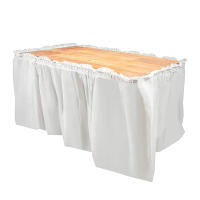 Mantel Desechable de Plástico para Decoración de Fiestas Bodas Festivales 6 Colores Jupe de Mesa de Cumpleaños y Aniversario Fabricado en China - details 6