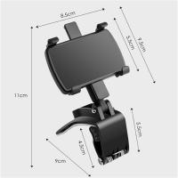 Soporte de teléfono 3 en 1 para coche, espejo retrovisor de salpicadero para teléfono móvil, navegación GPS, soporte de teléfono automático ajustable para iPhone 13 - details 0