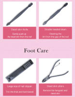Cortaúñas para manicura y pedicura, conjunto de acero inoxidable, tijeras para cutículas, herramienta para cortar cutículas - details 6