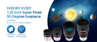 Ojo de telescopio SVBONY 1.25'' Super Plossl FMC 8/15/25/30mm 50° para observación planetaria marca Svbony - details 0