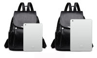 Mochila de viaje para mujer avión gran capacidad hecha de cuero PU bolso de mano para escuela mochila para mujer bolso de hombro femenino - details 19