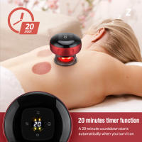 Masajeador eléctrico de terapia de ventosas,12 velocidades,calentamiento, respiración,masaje recargable,cuerpo,Guasha,Baguan - details 7