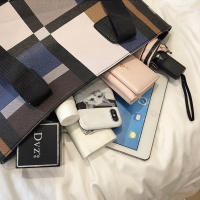 Bolso de hombro de cuero PU de gran capacidad para mujer, Bolsa de compras informal, a la moda, de lujo - details 43
