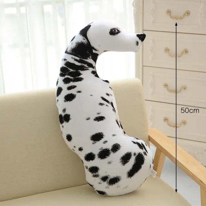 Cojín de Algodón PP con Forma de Cachorro 3D de NUBECOM Cojín Decorativo para Hogar de Divertido Dibujos Animados Cojín de Sofá para Dormir de Peluche Corto - 1