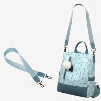 Mochila con estampado Floral para mujer, bolsa de viaje informal, con bola de pelo, de gran capacidad, nueva - details 17