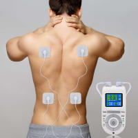 Unidad de máquina Tens de 12 modos, 4 almohadillas de electrodos para alivio del dolor, masaje de pulso, estimulación muscular EMS, Electroestimulador Tens - details 8