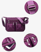 Bolso de hombro de nailon para mujer, bandolera impermeable con múltiples bolsillos, de gran capacidad, Oxford, de viaje - details 22