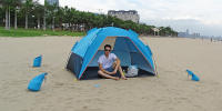 Tienda de Playa Grande para 4 Personas Refugio Solar Protector UV Ideal para Jardín, Parque, Barbacoa, Patio, Pesca - details 21
