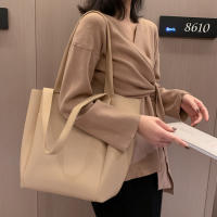 Bolso de mano informal de cuero suave para mujer, bolsa de hombro de gran capacidad con bolsillo exterior, Color sólido, alta calidad - details 6