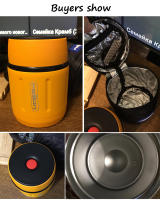 FEIJIAN-termo para alimentos de 500ml, frasco de acero inoxidable 316 con aislamiento al vacío, con cuchara, fiambrera para niños - details 0