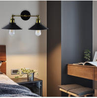 Lámpara de pared Industrial Retro Para Loft, candelabro de pared de hierro negro, accesorio de luz de escalera para casa, pasillo, iluminación exterior, 110V, 220V - details 7