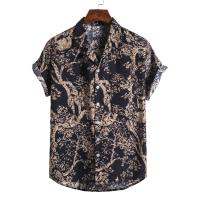 Camisa floral holgada y holgada informal para vacaciones en la playa de Hawaii - details 23