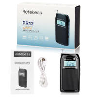 RETEKESS PR12 Radio FM AM Mini Pocket USB Radio Mp3 Portable Receiver Backlit Display Digital Stereo Support TF Card For Elderly - details 10