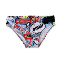 Jessborn-Calzoncillos de baño con estampado explosivo para hombre, pantalones cortos deportivos de surf, a la moda, sexys, ajustados, para playa, primavera caliente - details 3