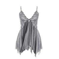 Lencería Sexy para mujer, picardías con cierre frontal, encaje con cuello en V, ropa de dormir de malla, lencería para mujer, ropa de dormir, lencería porno - details 14