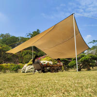 Vela de Sombra Impermeable Octagonal Grande 5.1x5.1m Venta de Campamento de Trompo de Sol para Jardín al Aire Libre Playa Turista - details 11