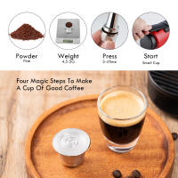 Taza de Café Espresso Reutilizable Icafilas Nespresso con Filtros de Acero Inoxidable Apta para Máquinas de Café Inissia y Pixie - details 9