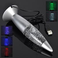 Rocket-Lámpara de Lava multicolor 3D, luz LED RGB con purpurina, ambiente de fiesta, regalo de Navidad, mesita de noche - details 4