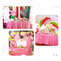 Mantel Desechable de Plástico para Decoración de Fiestas Bodas Festivales 6 Colores Jupe de Mesa de Cumpleaños y Aniversario Fabricado en China - details 4