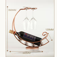 Estante de Metal creativo para vino, soporte colgante para copas de vino, soporte para Bar, soporte de exhibición, decoración, accesorios de cocina - details 0
