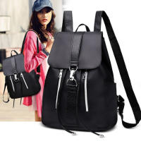 Mochila de estilo Preppy para mujer, bolso de moda para chicas adolescentes, mochila de nailon de nuevo diseño, resistente al agua, cupón y disco - details 2