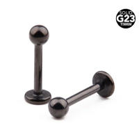 2 uds [100% titanium G23] labret de 16g (1,2mm) labio pendientes de cartílago oreja tragus piercing en el labio puntas pendientes joyería del cuerpo - details 5