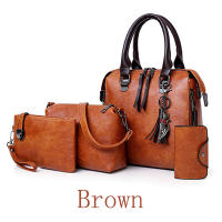 Bolso de mano de lujo de color sólido para mujer, bolsos de diseñador vintage, de cuatro piezas bolso de hombro, Cartera de mensajero - details 3
