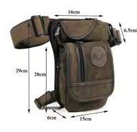Bolsa de pierna para hombre, riñonera táctica militar para motociclista, bandera cruzada para deportes al aire libre - details 0